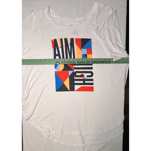 New! Xersion Women's Quick-Dri White T-Shirt 1X Modal/Polyester/Spandex NWT - Picture 4 of 5